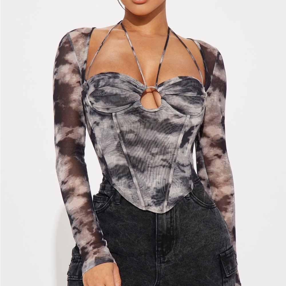 Black corset top
